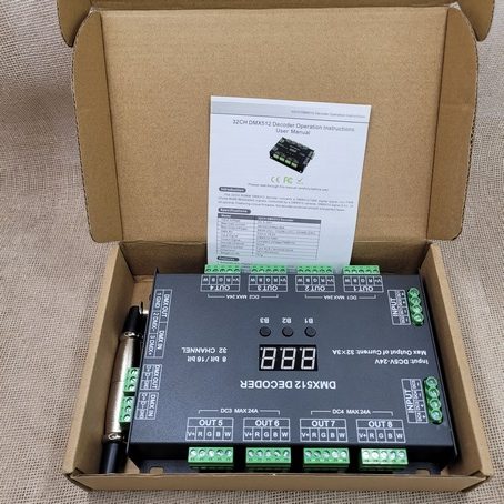 Decodificador de luces para consola DMX512, 450 Bs.