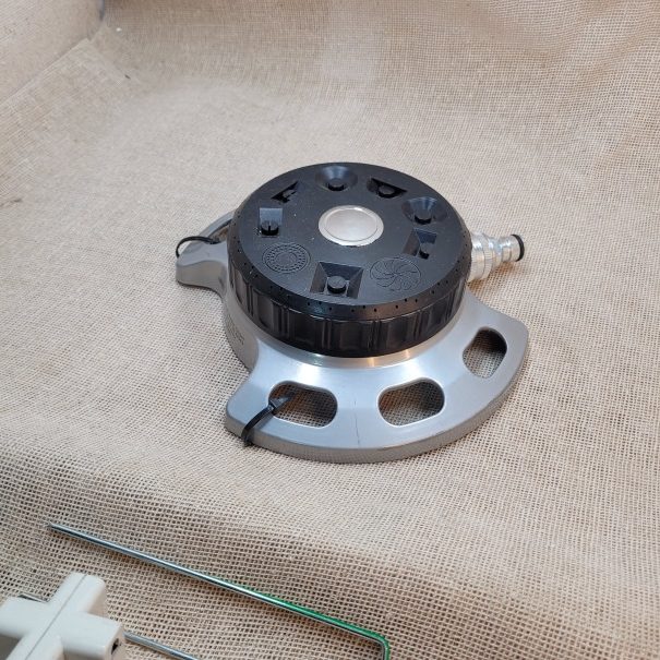cabezal para regadera metalico, 120 bs.